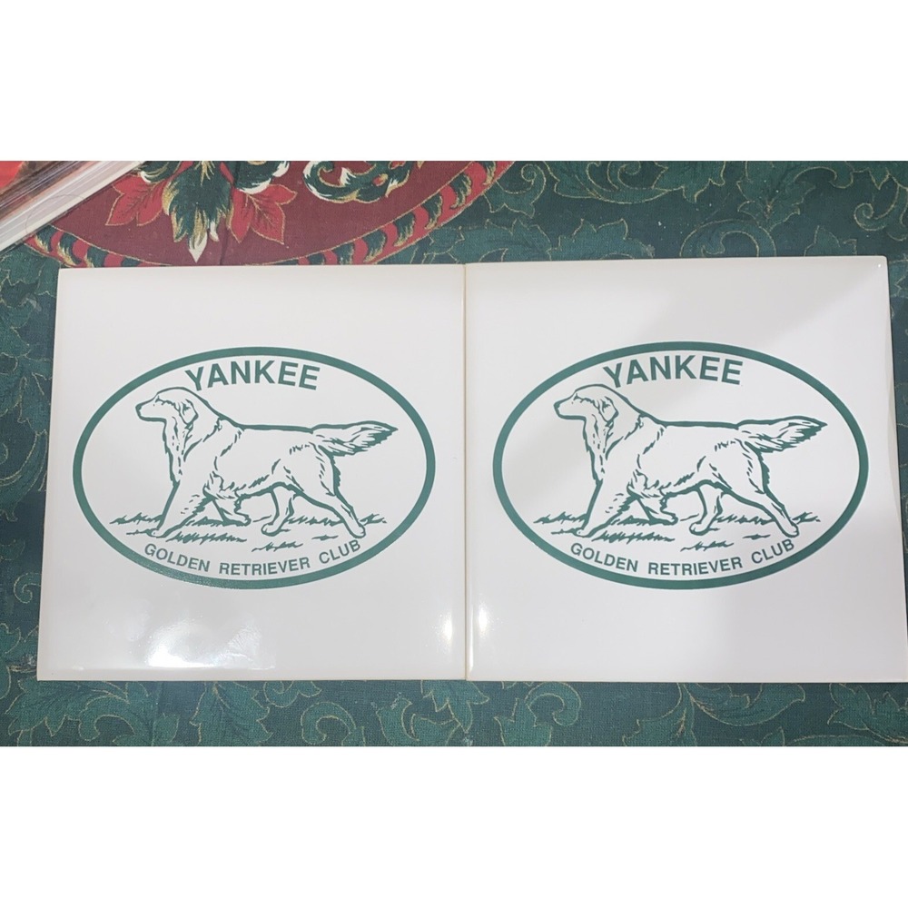 Yankee Golden‎ Retriever Club Wall Hanging/ Trivet Dog Lover No Chips